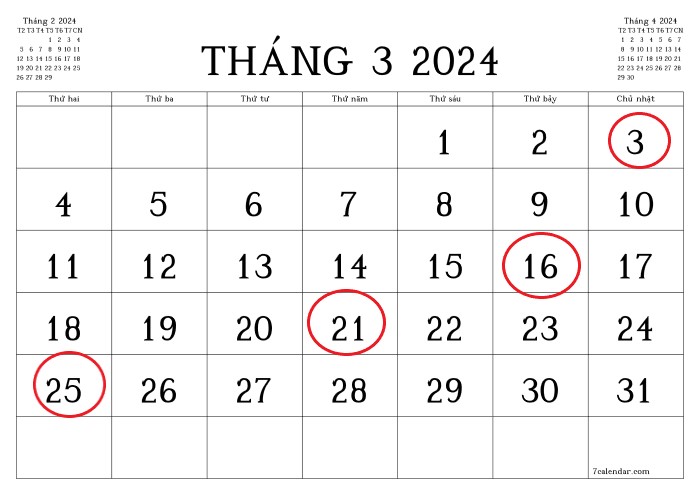 lịch cắt tóc tháng 3 2024 dương lịch