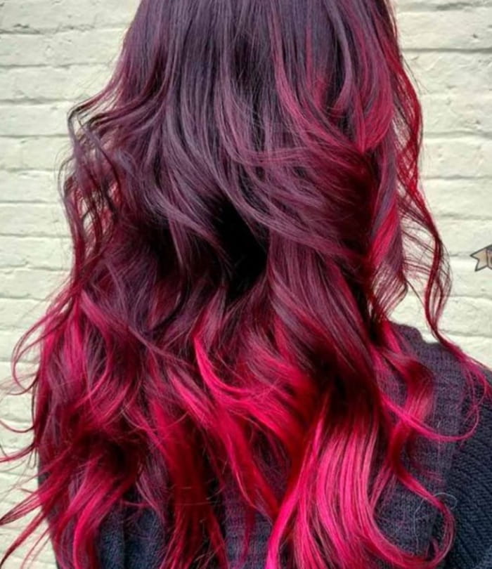 màu tóc đỏ cherry