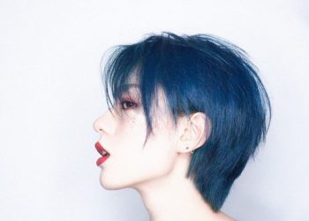 màu tóc xanh khói