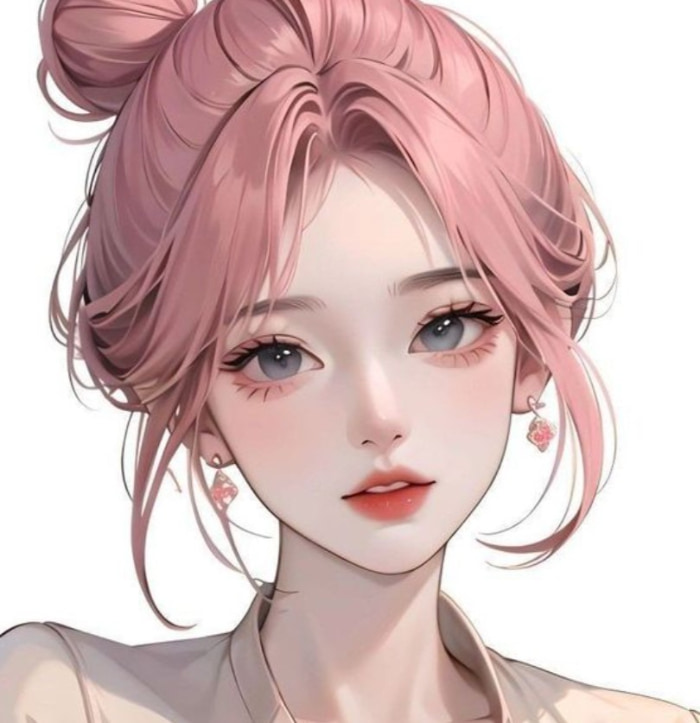 tóc hồng anime