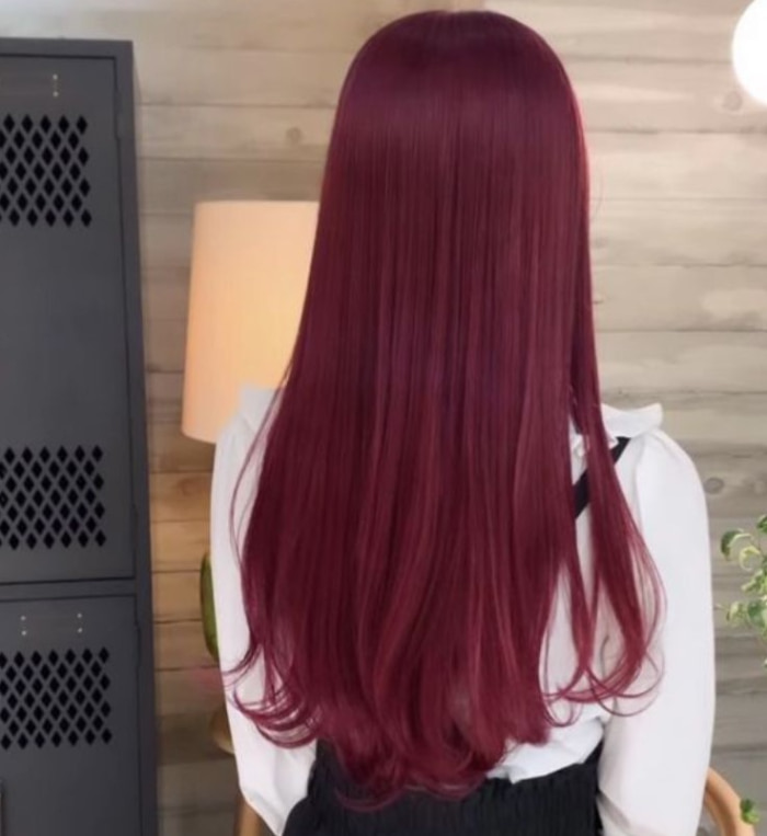 tóc màu đỏ tím đẹp nhất