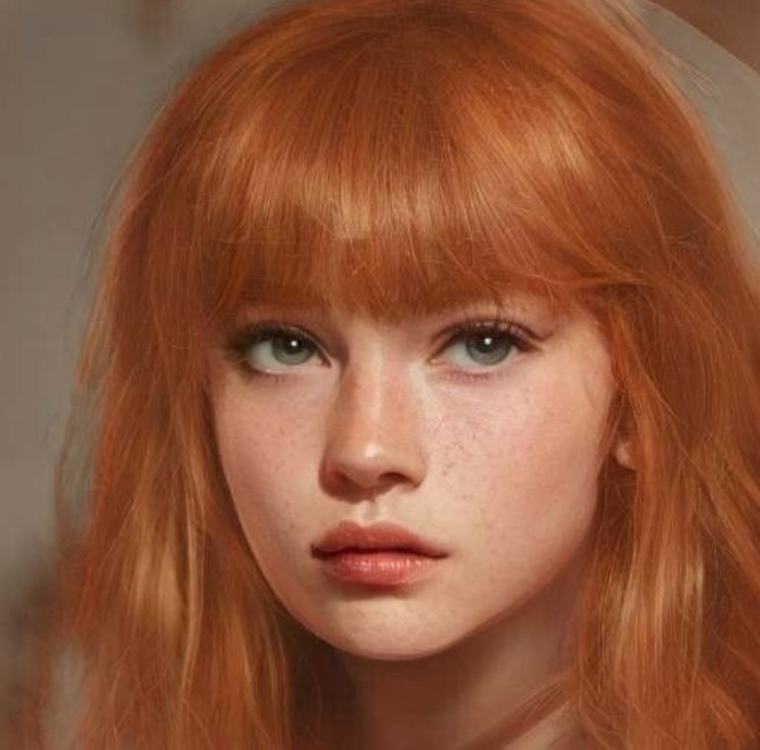 tóc màu hồng cam