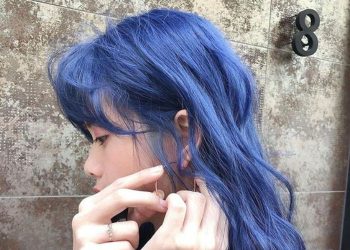 Màu tóc hợp mệnh Thủy - Xanh biển sẫm