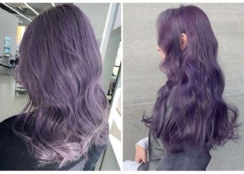 tóc tím phai ra màu gì
