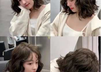 Kiểu tóc mái thưa uốn xoăn xù mì