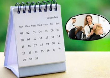 Lịch cắt tóc tháng 12