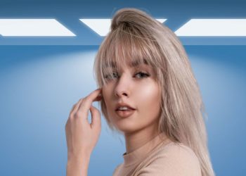 Kiểu tóc mái pháp rẽ lệch ngôi