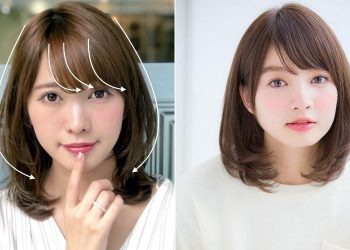 Kiểu tóc ngắn uốn cụp cho người mặt tròn