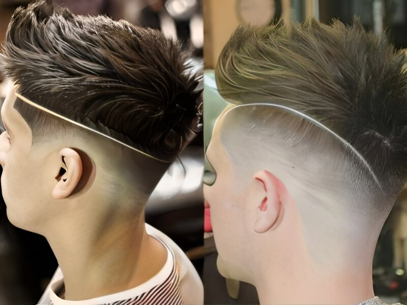 Kiểu tóc short quiff undercut