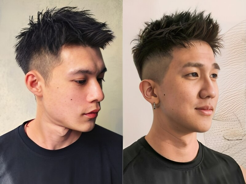 Short quiff cơ bản