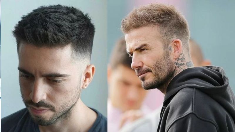 Short quiff là kiểu tóc phù hợp với nhiều dáng mặt