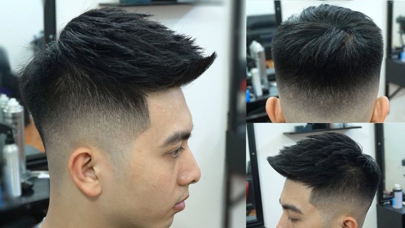 Short quiff vuốt ngược 