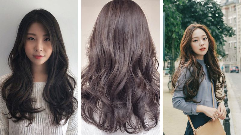 Tóc uốn gợn sóng nhẹ bung rối tự nhiên