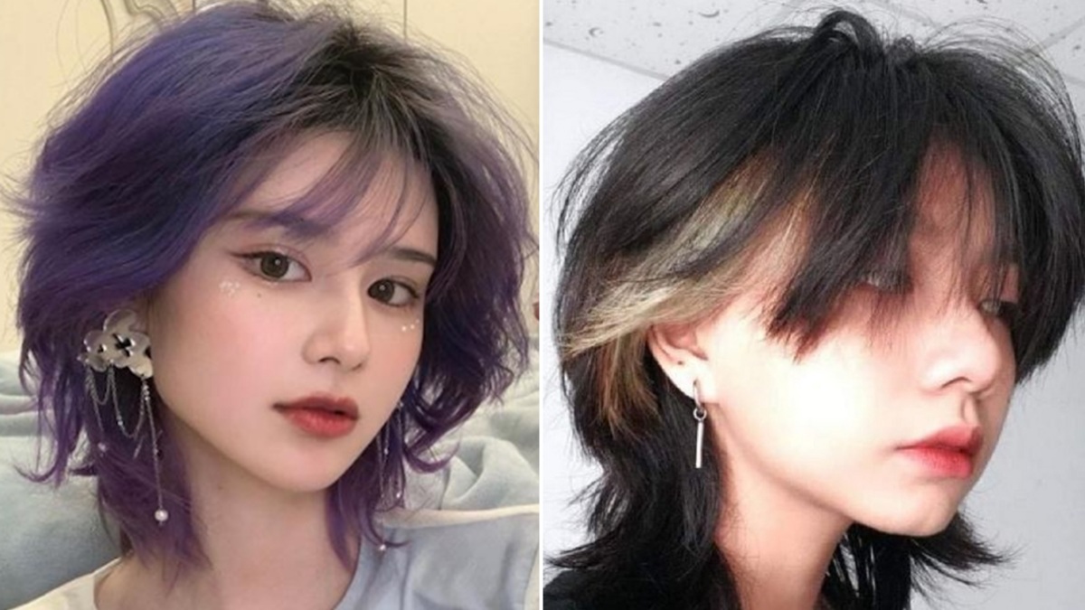 Tóc uốn kiểu mullet hiện đại